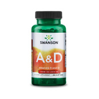 A&D vitamin, 5000NE / 400NE, 250 kapszula, Swanson